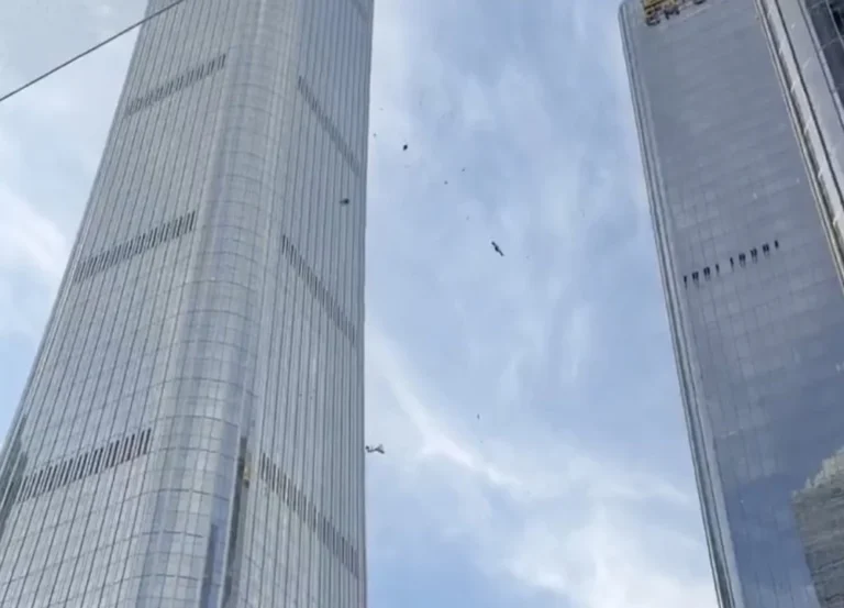 Aerial Collision in Beijing: Small Aircraft Strikes CITIC Tower in Central Business District